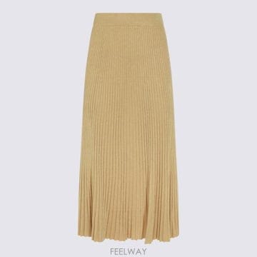 26SS 짐머만 롱 스커트 8721SS261 METGLD METALLIC GOLD
