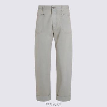 26SS 비비안웨스트우드 로고 패치 5포켓 진 2802003G W01C1B412 LIGHT BLUE