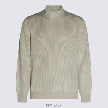 26FW 브루넬로 쿠치넬리 터틀넥 M22700514 CS120 OFF WHITE
