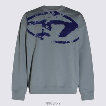 26FW 디젤 S 박스트 N5 스웨트셔츠 A13051 0DMBU9ED POWDER BLUE