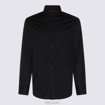 26FW 브루넬로 쿠치넬리 스프레드 칼라 경량 저지 셔츠 MH8366686 C4425