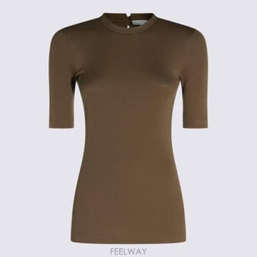 26FW 브루넬로 쿠치넬리 코튼 티셔츠 M0TC8BJ310 C8705 Cioccolato