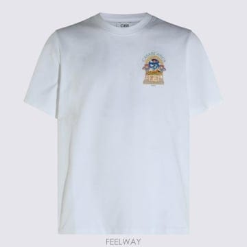 26FW 카사블랑카 반팔 티셔츠 MPF26JTS001 08 White