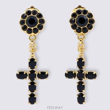 Dolce&Gabbana 26SS ��ü�ذ��ٳ� �̾ WEQ4S3 W1111N0011 Nero oro26SS ��ü�ذ��ٳ� �̾ WEQ4S3 W1111N0011 Nero oro