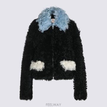 26FW 마르니 무스탕 JKMX0412QU LM044RON99 Black