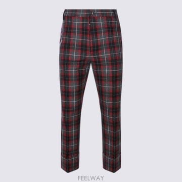 26FW 비비안웨스트우드 스트레이트 팬츠 2F01002K W01NGP210 CHARCOAL RED