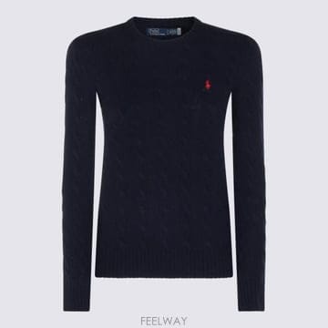 26FW 폴로 랄프로렌 폴로 자수 케이블 니트 스웨터 211971865 003 Navy