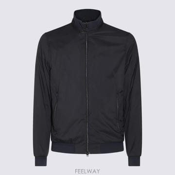 26SS 에르노 에코에이지 하이 카라 봄버 자켓 GI000414U 12456Z9200 Navy