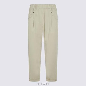 26FW 브루넬로 쿠치넬리 스트레이트 팬츠 MP126P8417 C9815 LATTE D AVENA