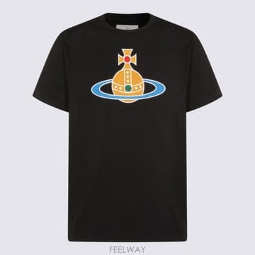 26SS 비비안웨스트우드 반팔 티셔츠 3G01004S J001MN401 Black