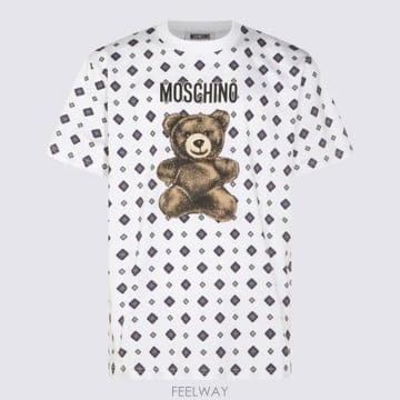 26SS 모스키노 반팔 티셔츠 261ZZ0717 02412001 White