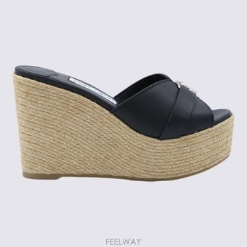 Jimmy Choo 26FW ������ �� ������ LEDAWEDGE100 FDZ000071 BLACK SILVER26FW ������ �� ������ LEDAWEDGE100 FDZ000071 BLACK SIL