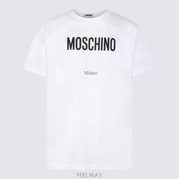 26SS 모스키노 반팔 티셔츠 261ZZ0713 02411001 White