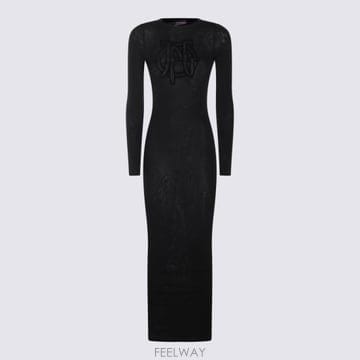 26FW 장 폴 고티에 미디 원피스 2604WDR185 M00000 Black