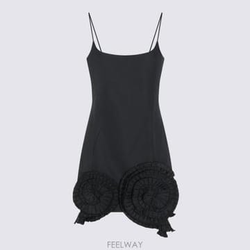26FW 블루마린 미디 원피스 RF6047T8864 22222 Black