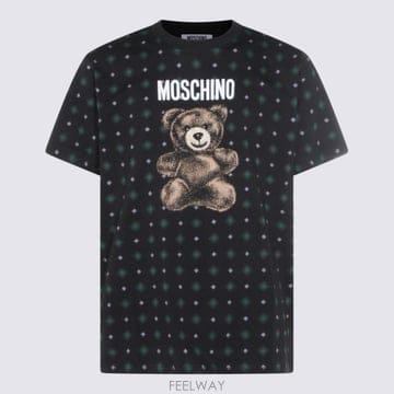Moschino 26SS ��Ű�� ���� Ƽ���� 261ZZ0717 02412555 Black26SS ��Ű�� ���� Ƽ���� 261ZZ0717 02412555 Black