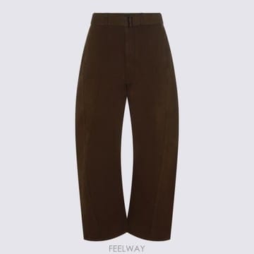 26FW 르메르 트위스트 벨티드 팬츠 PA326 LD1077BR512 RISTRETTO