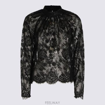 Self Portrait 26FW ���� ��Ʈ����Ʈ ����콺 PF26032TAB BLACK Black26FW ���� ��Ʈ����Ʈ ����콺 PF26032TAB BLACK Black