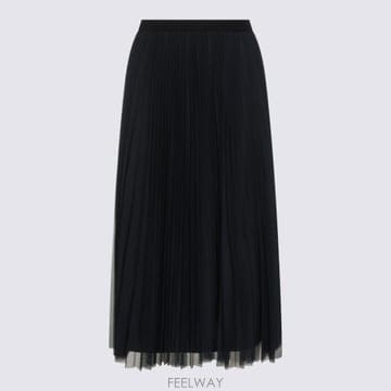 26FW 파비아나 필리피 미디 스커트 GND216F426 M2645146 Blu notte