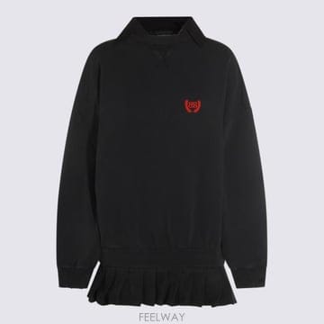 25FW 발렌시아가 숏 원피스 838975 TSVC61041 FADED BLACK