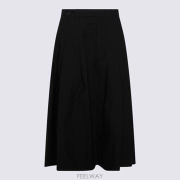 26SS 브루넬로 쿠치넬리 롱 스커트 M0F79G3951 C101 Nero