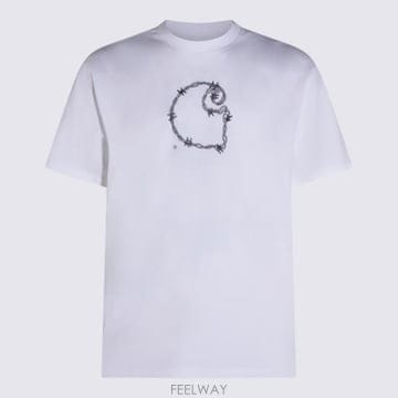 Carhartt 26SS Į��Ʈ WIP �������� �ٺ���̾� C Ƽ���� I036237 02XX White26SS Į��Ʈ WIP �������� �ٺ���̾� C Ƽ���� I036237 0