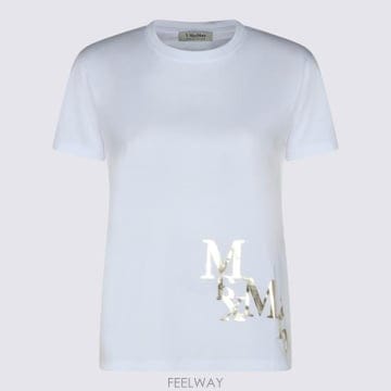 26SS 에스막스마라 반팔 티셔츠 2619971033600 13153007 White