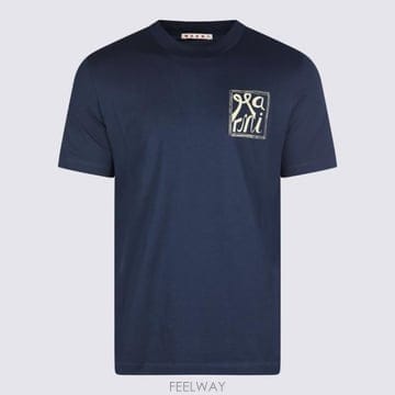 Marni 26SS ������ ���� Ƽ���� HUMU0198IP USCY88L1B99 Navy26SS ������ ���� Ƽ���� HUMU0198IP USCY88L1B99 Navy