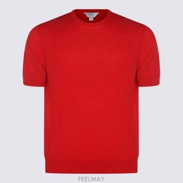 26SS 말로 반팔 티셔츠 UXA406 F3Z31E3588 Rosso