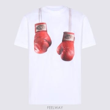 26SS 모스키노 반팔 티셔츠 261ZZ0723 02411001 White