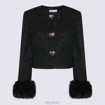 26FW 셀프 포트레이트 자켓 AW26131J B Black
