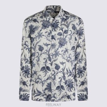 ETRO 26SS ��Ʈ�� ���� ���� MRIB0001 99SADI1X0804 WHITE BLUE26SS ��Ʈ�� ���� ���� MRIB0001 99SADI1X0804 WHITE BLUE