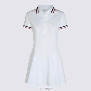 26SS 브루넬로 쿠치넬리 미디 원피스 ML944A5469 C159 Bianco ottico