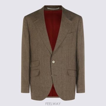 Brunello Cucinelli 26SS ���ڷ� ��ġ�ڸ� ���� ������Ʈ��Ƽ�� ��Ŷ MB4307BWD C089 Nocciola26SS ���ڷ� ��ġ�ڸ� ���� ������Ʈ��Ƽ�� ��Ŷ MB4307