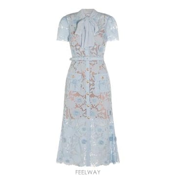 26FW 셀프 포트레이트 롱 원피스 PF26111MBL BLUE