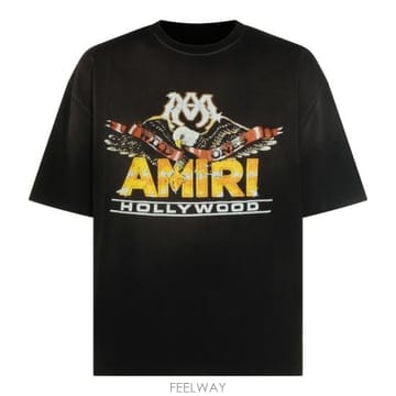 26FW 아미리 반팔 티셔츠 AMTOJR1200 001 BLACK