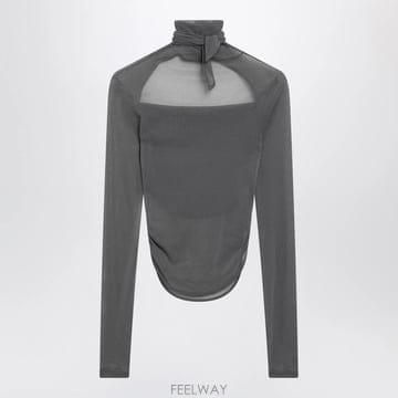 26 F/W 르메르 발레리나 탑 WITH 스카프 인 그레이 저지 TS B0052282415