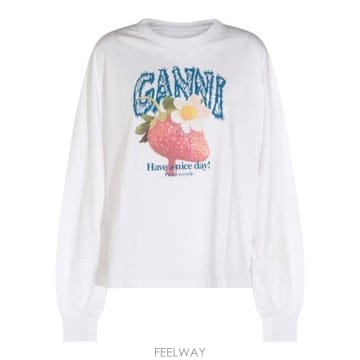 GANNI 26FW ���� ���� Ƽ���� A1050241 151 Bright White26FW ���� ���� Ƽ���� A1050241 151 Bright White