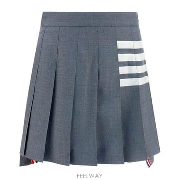 톰브라운 플리츠 스커트 네이비
