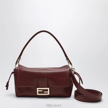 26 F/W 펜디 다크 레드 바게트 소프트 미디엄 백 8BR856B1 B0052282433