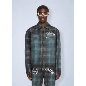 Off White 26 FW ����ȭ��Ʈ ���� Check Jacq Den Skate Coach Jkt 44MYE09PS26D0026 FW ����ȭ��Ʈ ���� Check Jacq Den Skate Coach Jkt 4