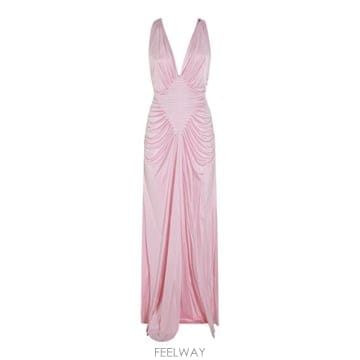 26FW 베르사체 롱 원피스 1024699 1A124971PS10 PASTEL PINK