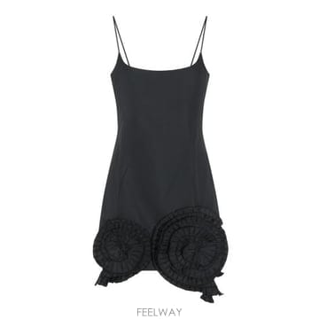 26FW 블루마린 미디 원피스 RF6047T8864 22222 BLACK