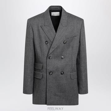 26 F/W 아미 더블브레스티드 카본 그레이 버진 울 블레이저 HBV B0052282467
