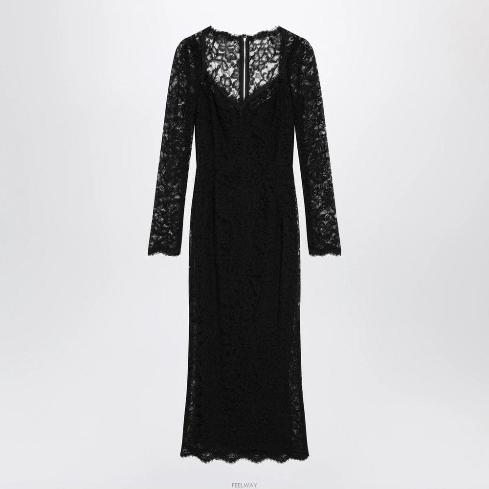 Dolce&Gabbana 26 F/W ��ü �� ���ٳ� ���� �÷ζ� ���̽� �̵� �巹�� F6AQ B005228247626 F/W ��ü �� ���ٳ� ���� �÷ζ� ���̽� �̵� �巹�� F