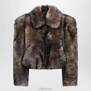 26 F/W 끌로에 쇼츠 브라운 시어링 자켓 CH26ACV07213- B0052282486
