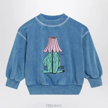 26 F/W 보보쇼즈 HIDDEN 몬스터 맨투맨 인 블루 코튼 (KI B0052282494