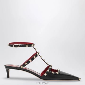 26 F/W 발렌티노 락스터드 블랙 레더 펌프스 9W2S0PV0WZD B0052282501