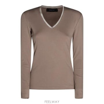 Fabiana Filippi 26FW �ĺ�Ƴ� �ʸ��� ���� Ƽ���� JED216F604 L9070165 MOKA MERINGA26FW �ĺ�Ƴ� �ʸ��� ���� Ƽ���� JED216F604 L9070165 M