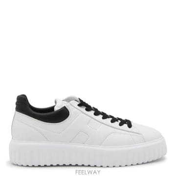 Hogan 26FW ȣ�� H ��Ʈ������ ����Ŀ�� HXW6450FC60 LE90001 BIANCO NERO26FW ȣ�� H ��Ʈ������ ����Ŀ�� HXW6450FC60 LE90001 BI
